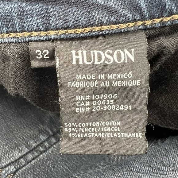 Hudson Blake Slim Straight Zip Fly Jeans Size 32 Men's - Picture 2 of 7